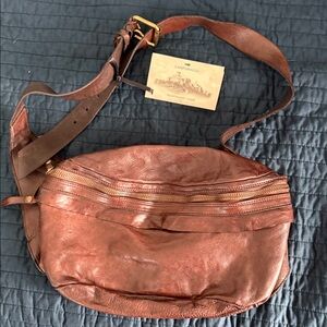 Campomaggi Tan Leather Belt Bag
